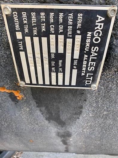 Used 400 BBL Insulated Tank