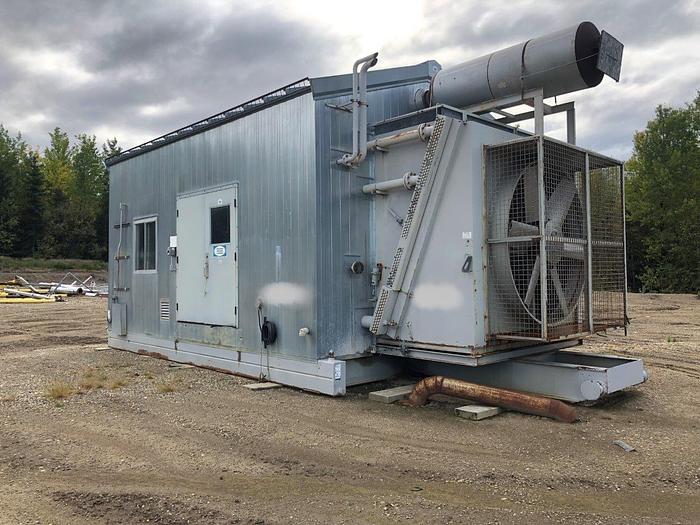 Used 400 HP Frick TDSH283L Screw Compressor w/ Cat 3408 Natural Gas Driver