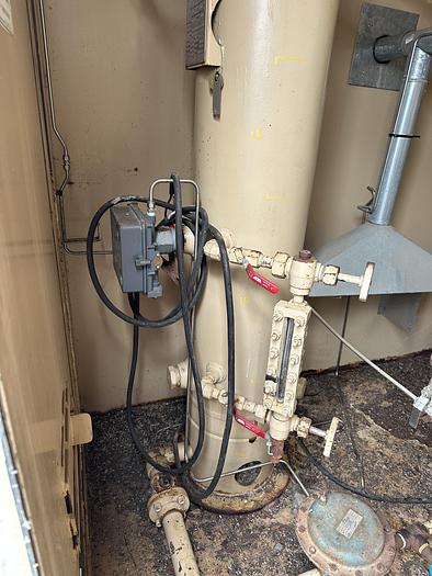 Used 50 Bbl Single Wall 8' D x 7" High Tank with Enclosure