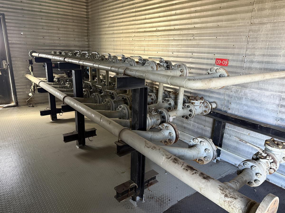 Used 30" 1440 PSI Sour Vertical Test Separator w/12 Well Header System - 15826