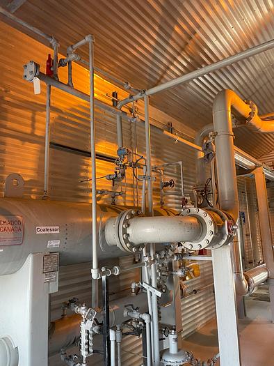 Used 60" x 24' 720 PSI Sour Horizontal 3 Phase Separator Package