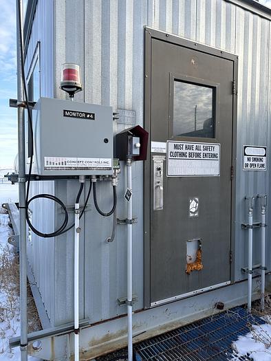 Used 8' x 25' Horizontal 75 PSI Rushton Free Water Knock Out