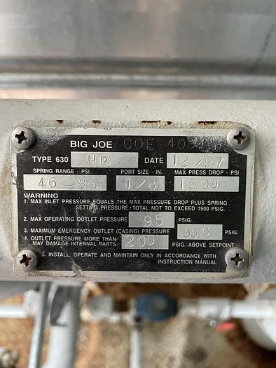 Used 16" 1440 PSI Vertical Separator Package w/Integral 100 Bbl Double Wall Fiberglass Tank