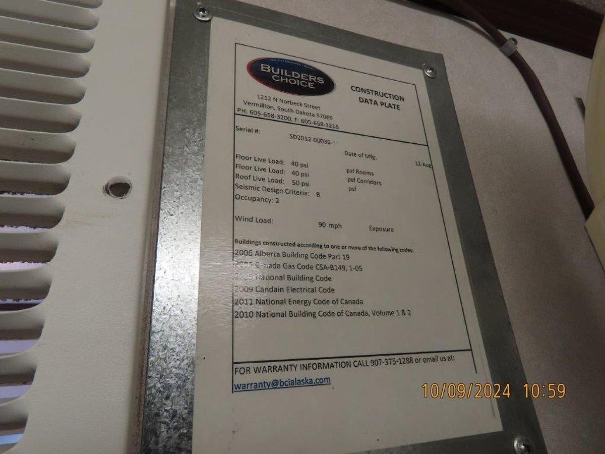 Used Office Trailer 12' x 60' Double Ender Floor Plan