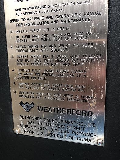 Used 1280-427-213 Weatherford Maximizer II Pumpjack