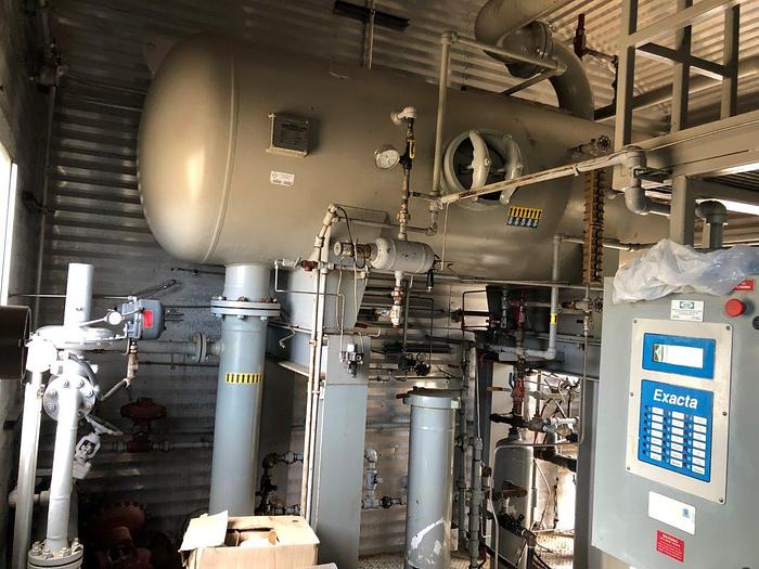 Used 400 HP Frick TDSH283L Screw Compressor w/ Cat 3408 Natural Gas Driver