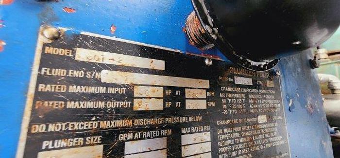 Used Triplex T30 pump package