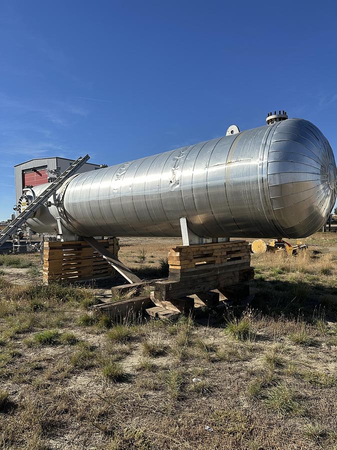 Used 72" x 30' 1305 PSI Sour Horizontal Separator Vessel w/ water boot - 16015