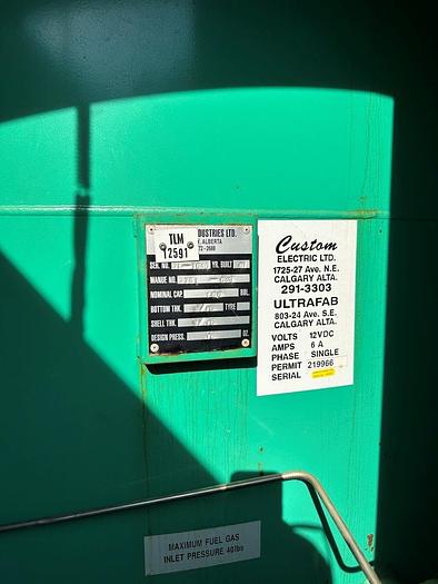 Used 100 BBL Double Wall Heated Internally Coated Tank