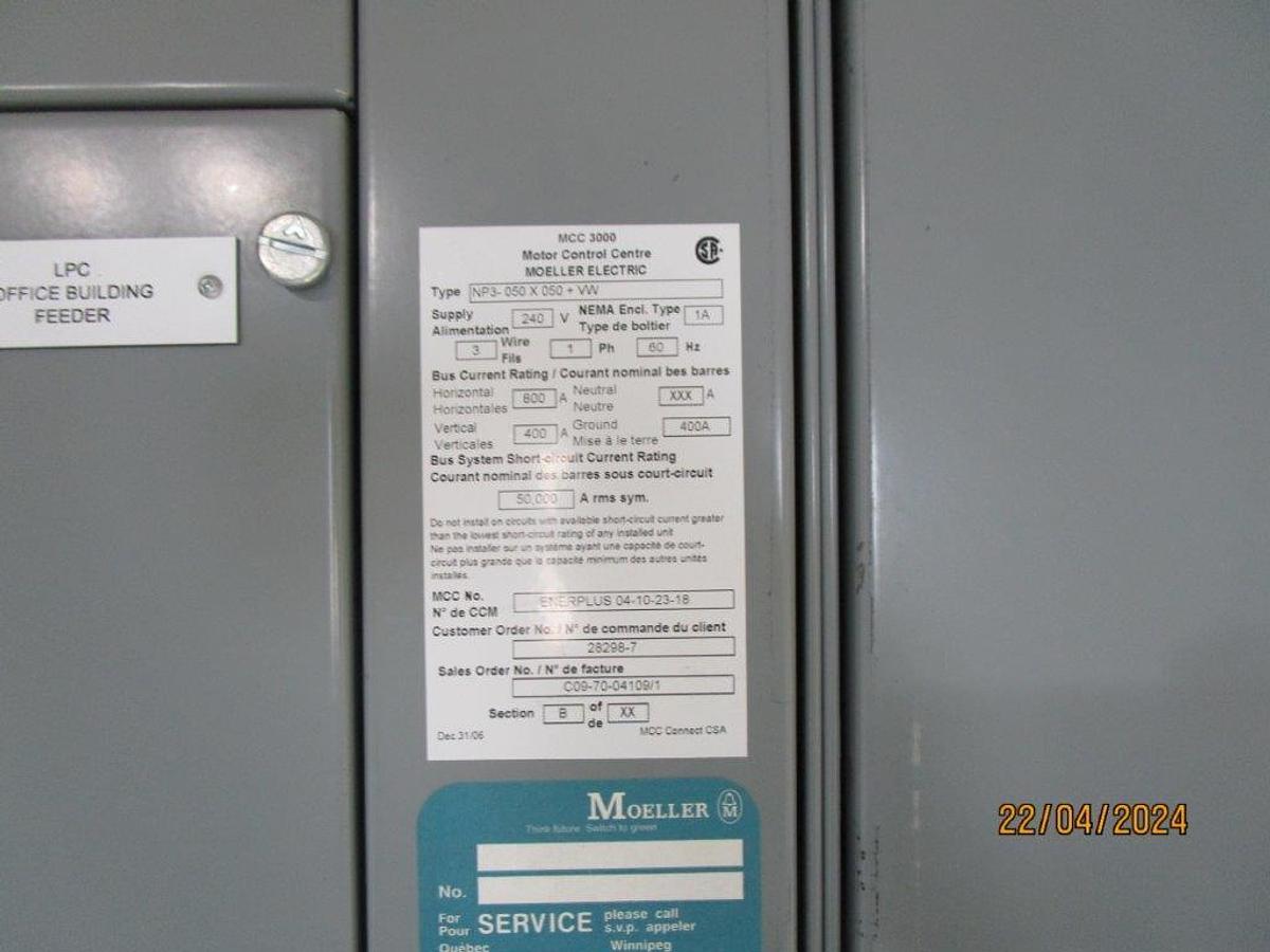 Used MCC / Office Building (12’W x 50’L)