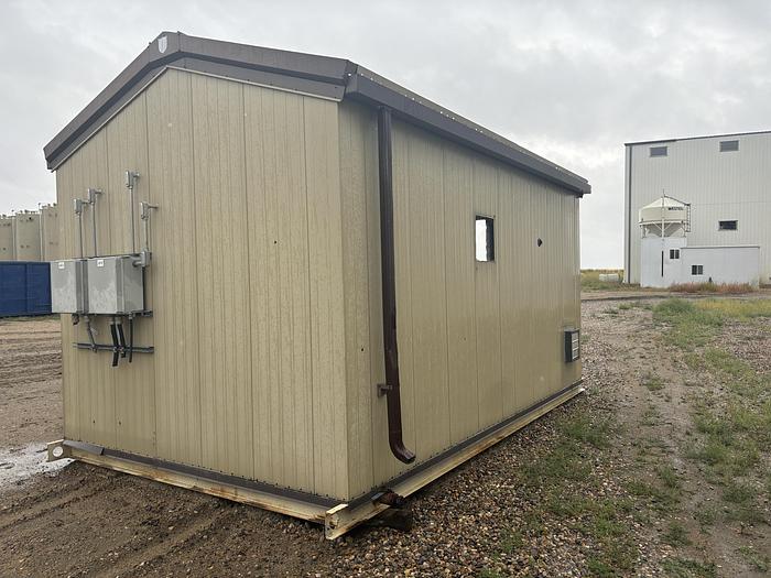 Used 10' x 16' Self Framing Skidded Building w/Gable Roof