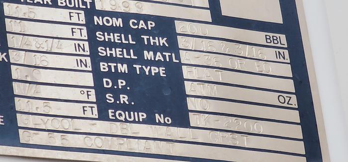 Used Double Wall Skidded Tank