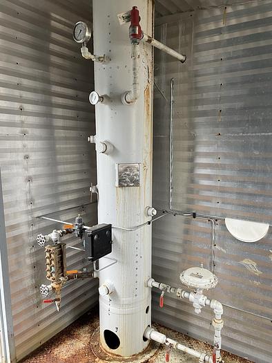 Used 16" 1440 PSI Vertical Separator Package w/Integral 100 Bbl Double Wall Fiberglass Tank