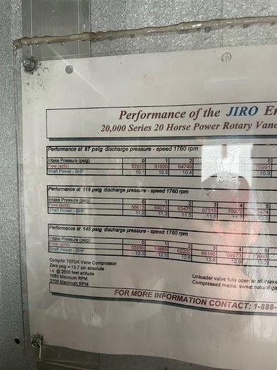 Used 20HP Rotary Vane Compressor