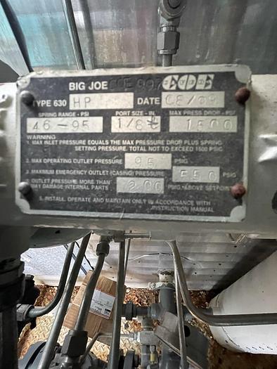 Used 16" 1440 PSI Vertical Separator Package w/Integral 100 Bbl Double Wall Fiberglass Tank