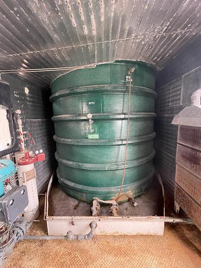 Used 16" 1440 PSI Vertical Separator Package w/Integral 100 Bbl Double Wall Fiberglass Tank