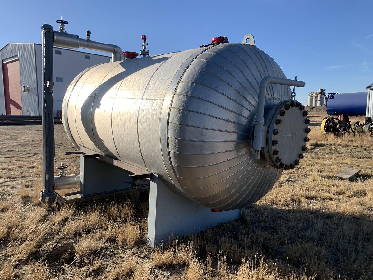 Used 72" x 10' 50 BBL Internally Coated FKOD c/w Heat Coil