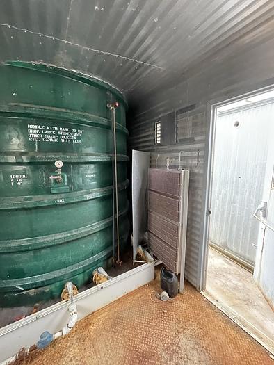 Used 16" 1440 PSI Vertical Separator Package w/Integral 100 Bbl Double Wall Fiberglass Tank