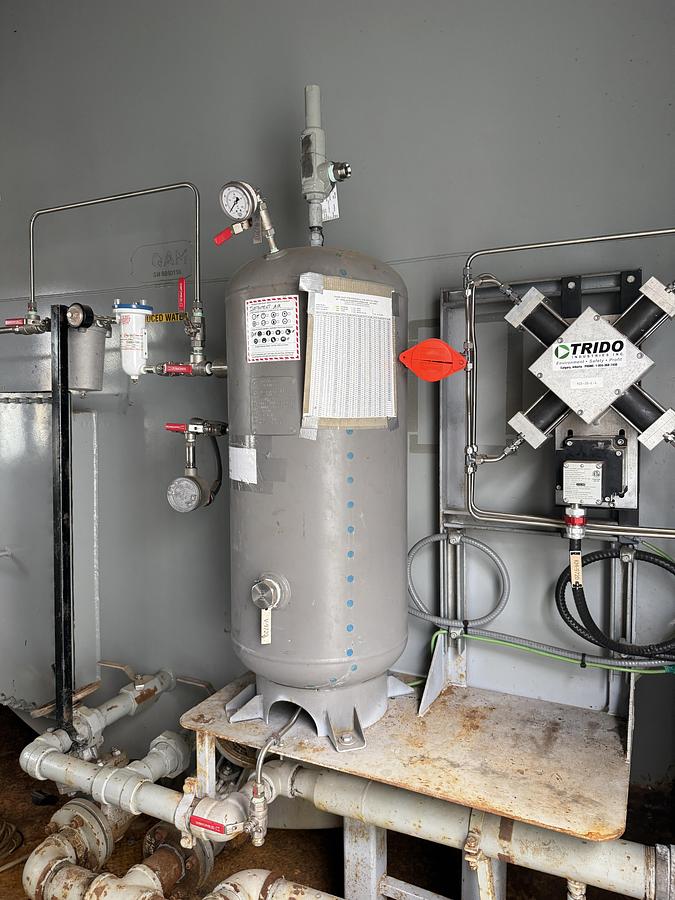 Used 30" 1440 PSI Vertical Sour Separator Package w/Integral 400 BBL Tank