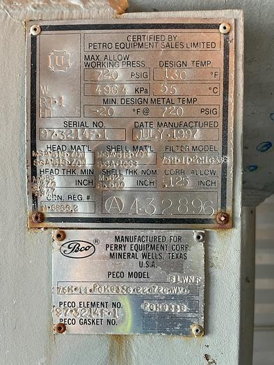 Used 60" x 24' 720 PSI Sour Horizontal 3 Phase Separator Package