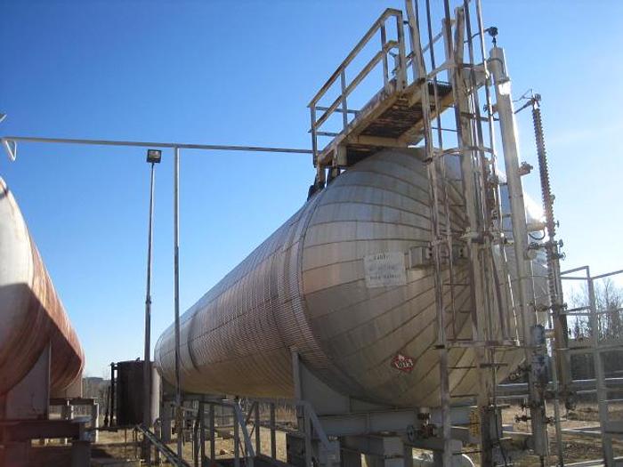 Used 72,000 Gallon 250 PSI Pressurized Storage Bullet