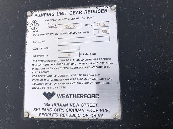 Used 1280-427-213 Weatherford Maximizer II Pumpjack