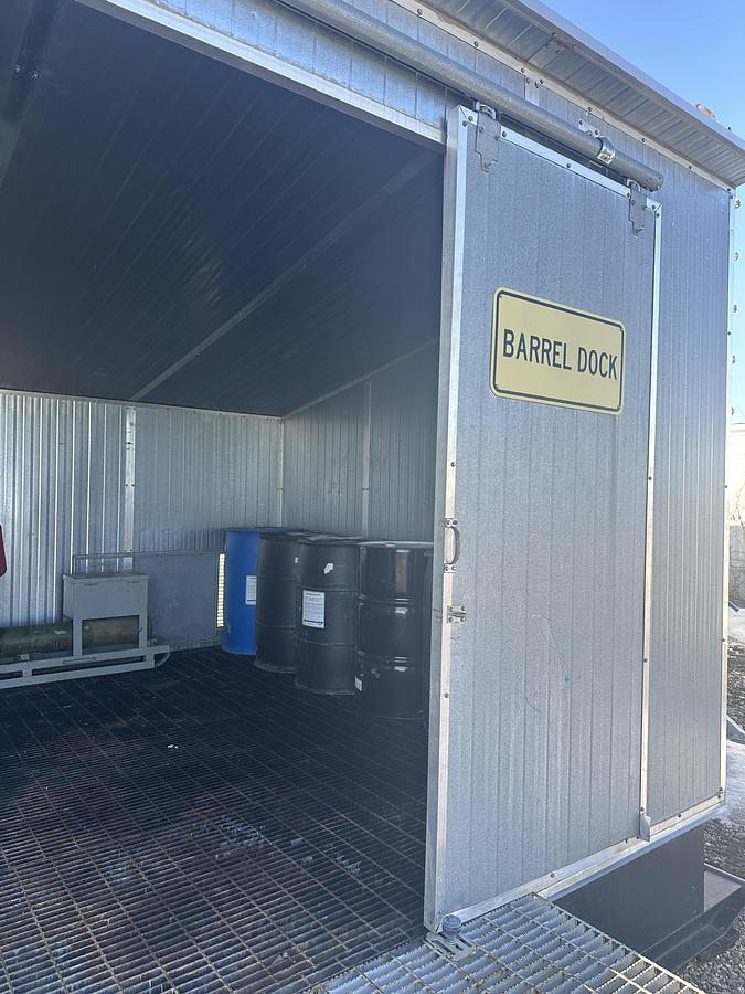 Used Barrel Dock Containment Building