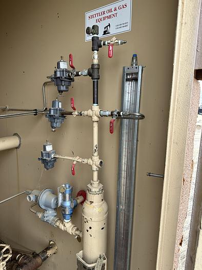 Used 50 Bbl Single Wall 8' D x 7" High Tank with Enclosure