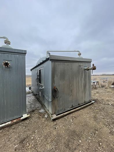 Used 16" 1440 PSI Vertical Separator Package w/Integral 100 Bbl Double Wall Fiberglass Tank