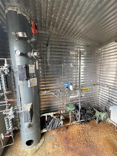 Used 16" 1440 PSI Vertical Separator Package w/Integral 100 Bbl Double Wall Fiberglass Tank