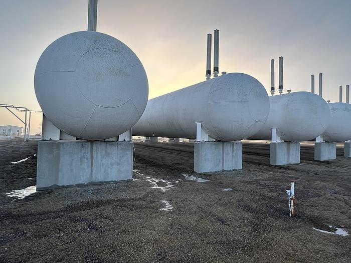 Used 90,000 Gallon 250 PSI Storage Bullet