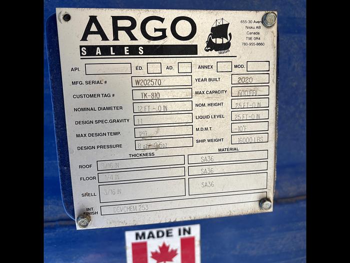 500 BBL Internally Coated