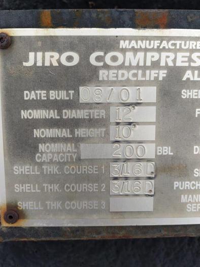 Used  200 BBL Double Wall Internally Coated Insulated Heated Tank