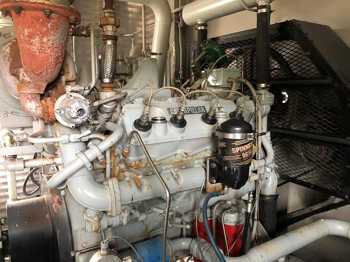 Used 400 HP Frick TDSH283L Screw Compressor w/ Cat 3408 Natural Gas Driver