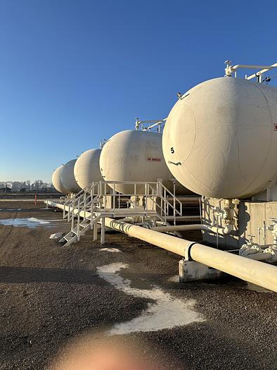 Used 90,000 Gallon 250 PSI Storage Bullet