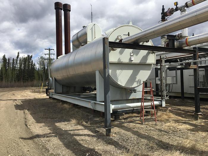 Used 8 MMBTU/Hr. 9' D x 36' L Insulated Shell Lineheater
