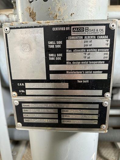 Used 24" x 30' 1440 PSI AB Sour 8 Tray Dehydrator