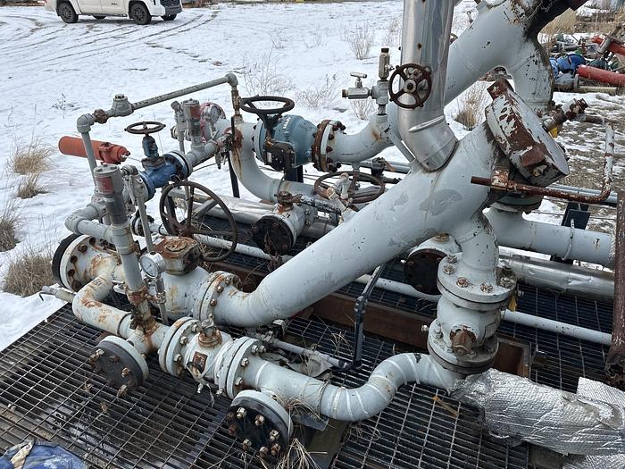 Used 48" 720 PSI Group Separator with 36" 720 PSI Test Separator and 8 Well Inlet Header