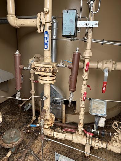 Used 50 Bbl Single Wall 8' D x 7" High Tank with Enclosure