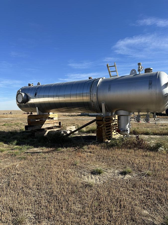 Used 72" x 30' 1305 PSI Sour Horizontal Separator Vessel w/ water boot - 16015