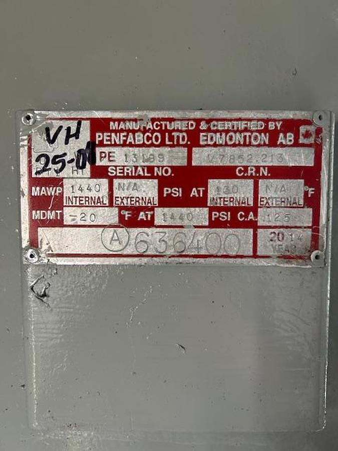 Refurbished 30” x 10’ 1440 PSI Sour Separator Package