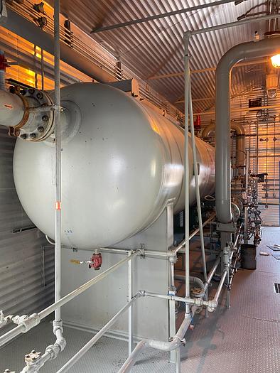 Used 60" x 24' 720 PSI Sour Horizontal 3 Phase Separator Package