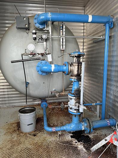 Used 8' x 25' Horizontal 75 PSI Rushton Free Water Knock Out