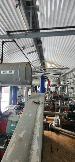 Used Water Injection Building c/w (2) Garner Denver 200 TDE 001 Triplex pumps