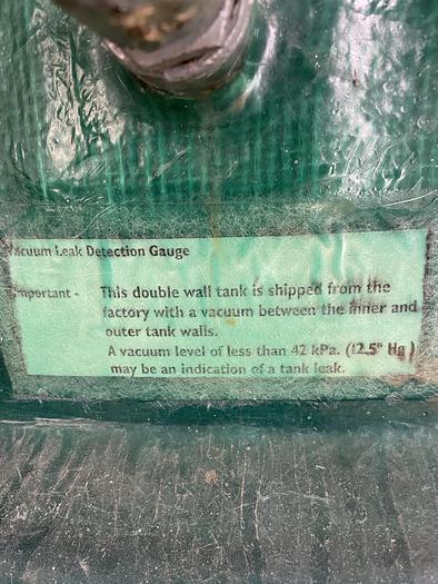 Used 16" 1440 PSI Vertical Separator Package w/Integral 100 Bbl Double Wall Fiberglass Tank