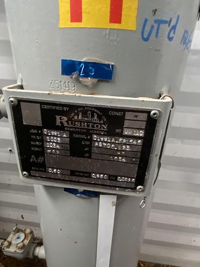 Used 24" 1440 PSI Vertical Separator Package