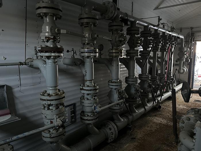 Used 48" 720 PSI Group Separator with 36" 720 PSI Test Separator and 8 Well Inlet Header