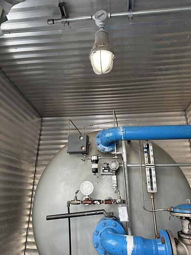Used 8' x 25' Horizontal 75 PSI Rushton Free Water Knock Out