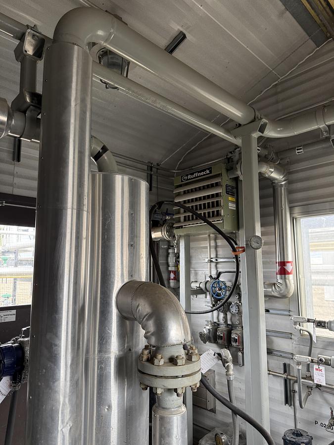 Used 75 HP Electric Driven Frick XJF-151M VRU Screw Compressor