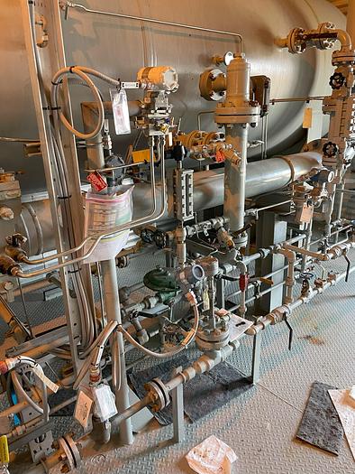 Used 60" x 24' 720 PSI Sour Horizontal 3 Phase Separator Package